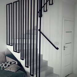 Minimalistyczna balustrada loftowa