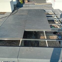 Konstrukcja aluminiowa pod płyty tarasowe