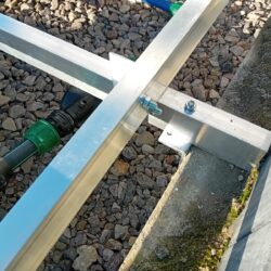 Konstrukcja aluminiowa pod płyty tarasowe