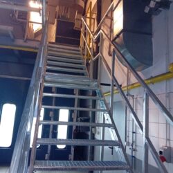 Schody techniczne w salonie BYD – Piaseczno