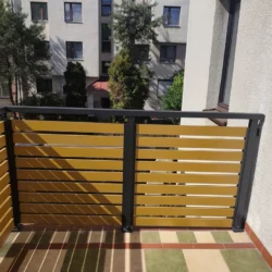 Balustrada aluminiowa dwukolorowa